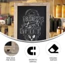 Flash Furniture HFKHD-GDI-CRE8-822315-GG Chalkboard Sign w/ Legs - 12"W x 17"H, Pine Wood Frame thumbnail 5