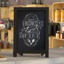 Flash Furniture HFKHD-GDIS-CRE8-722315-GG Chalkboard Sign w/ Legs - 12"W x 17"H, Pine Wood Frame, Black thumbnail 3