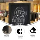 Flash Furniture HFKHD-GDIS-CRE8-722315-GG Chalkboard Sign w/ Legs - 12"W x 17"H, Pine Wood Frame, Black thumbnail 5