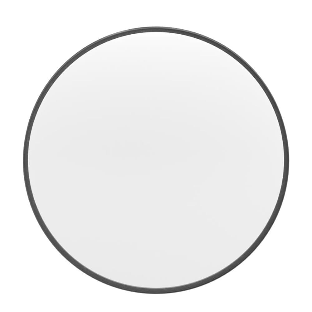 Flash Furniture HFMHD-75G-CRE8-412315-GG 27 1/2" Round Large Accent Wall Mirror, Metal, Black