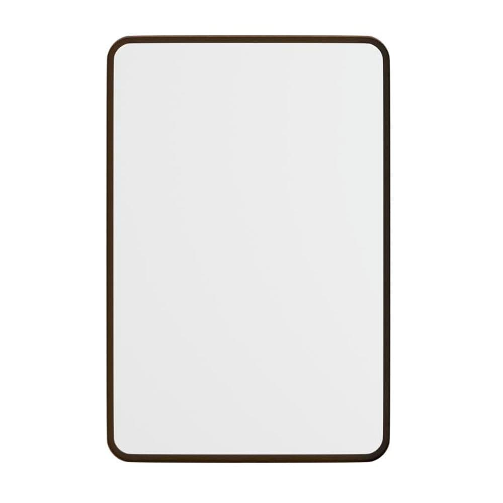 Flash Furniture HFMHD-GDI-CRE8-312315-GG Rectangular Accent Wall Mirror, 20" x 30", Metal, Brushed Bronze