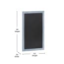 Flash Furniture HGWA-1GD-CRE8-072315-GG Wall Mount Chalkboard Sign - 24"W x 36"H, Pine Wood Frame, Rustic Blue thumbnail 2