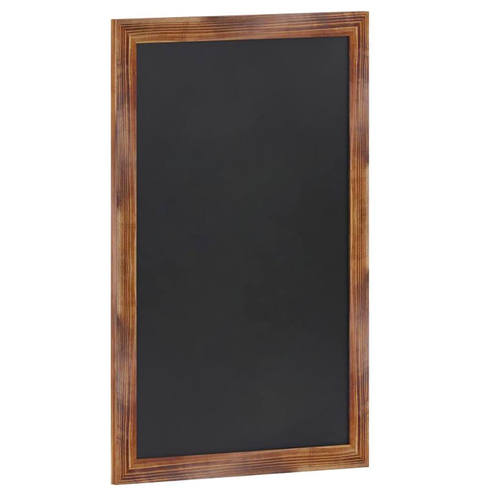 Flash Furniture HGWA-3GD-CRE8-791315-GG Wall Mount Chalkboard Sign - 24"W x 36"H, Pine Wood Frame, Brown