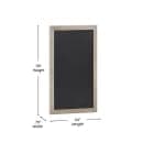 Flash Furniture HGWA-6GD-CRE8-264315-GG Wall Mount Chalkboard Sign - 24"W x 36"H, Pine Wood Frame thumbnail 2