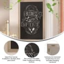 Flash Furniture HGWA-6GD-CRE8-264315-GG Wall Mount Chalkboard Sign - 24"W x 36"H, Pine Wood Frame thumbnail 5