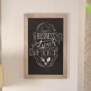 Flash Furniture HGWA-GDI-CRE8-064315-GG Wall Mount Chalkboard Sign - 20"W x 30"H, Pine Wood Frame thumbnail 4