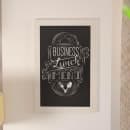 Flash Furniture HGWA-GDI-CRE8-164315-GG Wall Mount Chalkboard Sign - 20"W x 30"H, Pine Wood Frame, White thumbnail 4