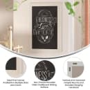 Flash Furniture HGWA-GDI-CRE8-164315-GG Wall Mount Chalkboard Sign - 20"W x 30"H, Pine Wood Frame, White thumbnail 5