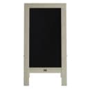Flash Furniture HGWA-GDI-CRE8-454315-GG Double-Sided Magnetic Chalkboard Easel - 20" x 40", Pine Wood, Vintage White thumbnail 3