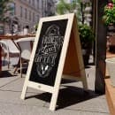 Flash Furniture HGWA-GDI-CRE8-454315-GG Double-Sided Magnetic Chalkboard Easel - 20" x 40", Pine Wood, Vintage White thumbnail 4