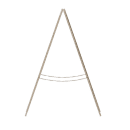 Flash Furniture HGWA-GDI-CRE8-472315-GG Double-Sided Magnetic Chalkboard Easel - 20" x 40", Pine Wood, Vintage Brown thumbnail 2