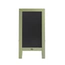 Flash Furniture HGWA-GDI-CRE8-554315-GG Double-Sided Magnetic Chalkboard Easel - 20" x 40", Pine Wood, Vintage Green thumbnail 3