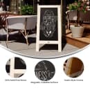 Flash Furniture HGWA-GDI-CRE8-654315-GG Double-Sided Magnetic Chalkboard Easel - 20" x 40", Pine Wood, Vintage White thumbnail 5