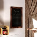 Flash Furniture HGWA-GDIS-CRE8-462315-GG Wall Mount Chalkboard Sign - 20"W x 30"H, Pine Wood Frame, Brown thumbnail 4