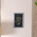 Flash Furniture HGWA-GDIS-CRE8-562315-GG Wall Mount Chalkboard Sign - 11"W x 17"H, Pine Wood Frame, Rustic Blue thumbnail 4