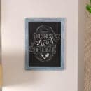 Flash Furniture HGWA-GDIS-CRE8-652315-GG Wall Mount Chalkboard Sign - 18"W x 24"H, Pine Wood Frame, Rustic Blue thumbnail 4