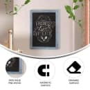 Flash Furniture HGWA-GDIS-CRE8-652315-GG Wall Mount Chalkboard Sign - 18"W x 24"H, Pine Wood Frame, Rustic Blue thumbnail 5