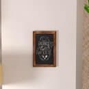 Flash Furniture HGWA-GDIS-CRE8-762315-GG Wall Mount Chalkboard Sign - 11"W x 17"H, Pine Wood Frame, Brown thumbnail 4