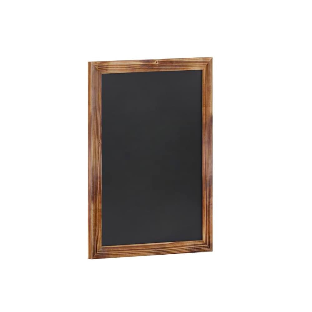 Flash Furniture HGWA-GDIS-CRE8-852315-GG Wall Mount Chalkboard Sign - 18"W x 24"H, Pine Wood Frame, Brown