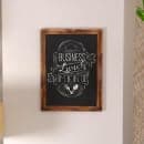 Flash Furniture HGWA-GDIS-CRE8-852315-GG Wall Mount Chalkboard Sign - 18"W x 24"H, Pine Wood Frame, Brown thumbnail 4