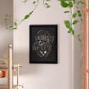 Flash Furniture HGWA-GDIS-CRE8-952315-GG Wall Mount Chalkboard Sign - 18"W x 24"H, Pine Wood Frame, Black thumbnail 4