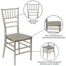Flash Furniture LE-CHAMP-GG Stacking Chiavari Chair - Polycarbonate, Champagne thumbnail 6