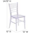 Flash Furniture LE-L-7K-CL-GG Kid's Chiavari Chair - Polypropylene, Transparent thumbnail 2