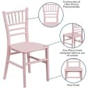 Flash Furniture LE-L-7K-PK-GG Kid's Chiavari Chair - Polypropylene, Pink thumbnail 6