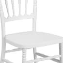 Flash Furniture LE-L-MON-WH-GG Stacking Napoleon Chair - Polypropylene, White thumbnail 7
