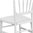 Flash Furniture LE-L-MON-WH-GG Stacking Napoleon Chair - Polypropylene, White thumbnail 8
