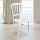 Flash Furniture LE-L-MON-WH-GG Stacking Napoleon Chair - Polypropylene, White thumbnail 9