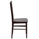 Flash Furniture LE-MAHOGANY-GG Stacking Chiavari Chair - Polycarbonate, Mahogany thumbnail 3
