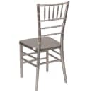 Flash Furniture LE-PEWTER-GG Stacking Chiavari Chair - Polycarbonate, Pewter thumbnail 3