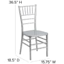 Flash Furniture LE-SILVER-GG Stacking Chiavari Chair - Polycarbonate, Silver thumbnail 2