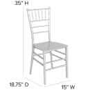 Flash Furniture LE-SILVER-M-GG Stacking Chiavari Chair - Polycarbonate, Silver thumbnail 2