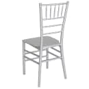 Flash Furniture LE-SILVER-M-GG Stacking Chiavari Chair - Polycarbonate, Silver thumbnail 4