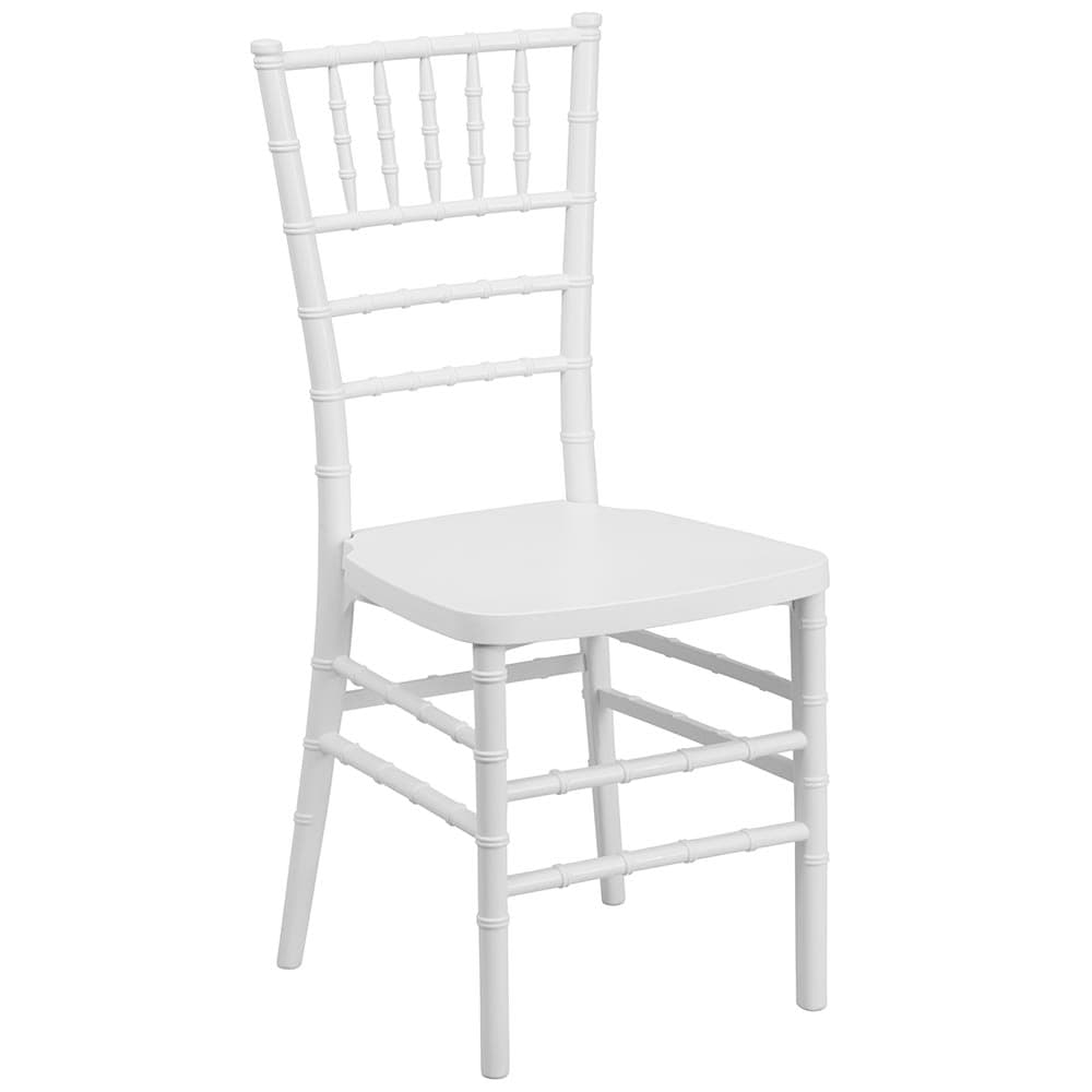 Flash Furniture LE-WHITE-GG Stacking Chiavari Chair - Polycarbonate, White