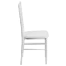 Flash Furniture LE-WHITE-GG Stacking Chiavari Chair - Polycarbonate, White thumbnail 3