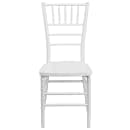 Flash Furniture LE-WHITE-GG Stacking Chiavari Chair - Polycarbonate, White thumbnail 5