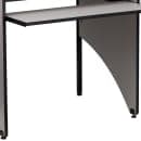 Flash Furniture MT-M6201-GY-GG Starter Study Carrel w / Pull Out Keyboard Tray - Nebula Gray Laminate Surface thumbnail 5