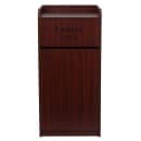 Flash Furniture MT-M8520-TRA-MAH-GG 36 gal Indoor Decorative Trash Can - Wood, Mahogany Melamine Finish thumbnail 5