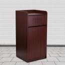 Flash Furniture MT-M8520-TRA-MAH-GG 36 gal Indoor Decorative Trash Can - Wood, Mahogany Melamine Finish thumbnail 9