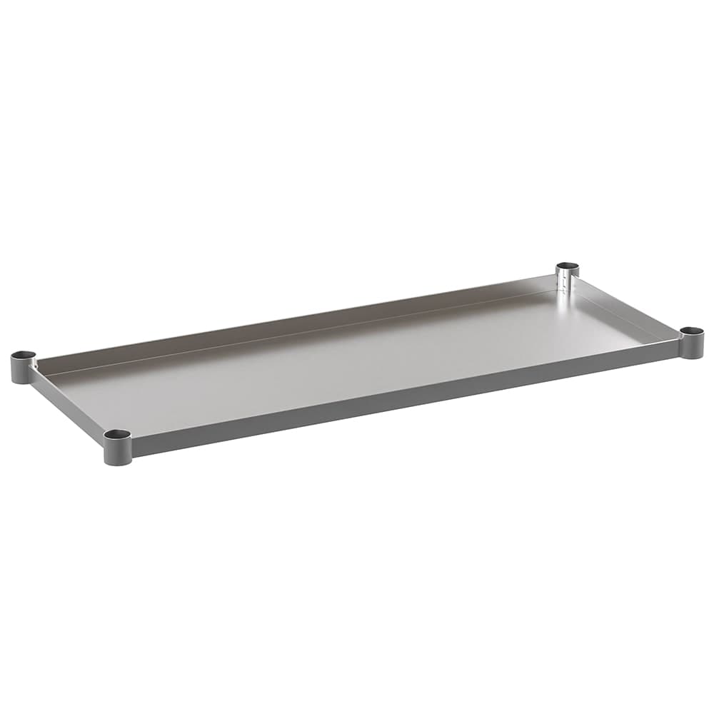 Flash Furniture NH-GU-2448-GG Undershelf for 24" x 48" Work Table, Galvanized Stainless Steel