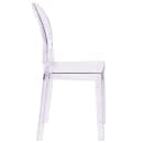 Flash Furniture OW-GHOSTBACK-18-GG Ghost Chair w/ Oval Back - Polycarbonate, Transparent Crystal thumbnail 3