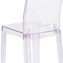 Flash Furniture OW-SQUAREBACK-18-GG Ghost Chair w/ Square Back - Polycarbonate, Transparent Crystal thumbnail 8