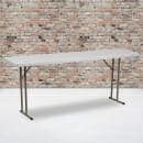 Flash Furniture RB-1872-GG Rectangular Folding Training Table w/ Granite White Plastic Top - 72"W x 18"D x 29"H thumbnail 5