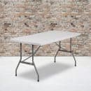 Flash Furniture RB-3060-GG Rectangular Folding Table w/ Granite White Plastic Top - 60"W x 30"D x 29"H thumbnail 5