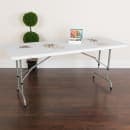 Flash Furniture RB-3072ADJ-GG Rectangular Folding Table w/ Granite White Plastic Top - 72"W x 30"D x 32"H thumbnail 7