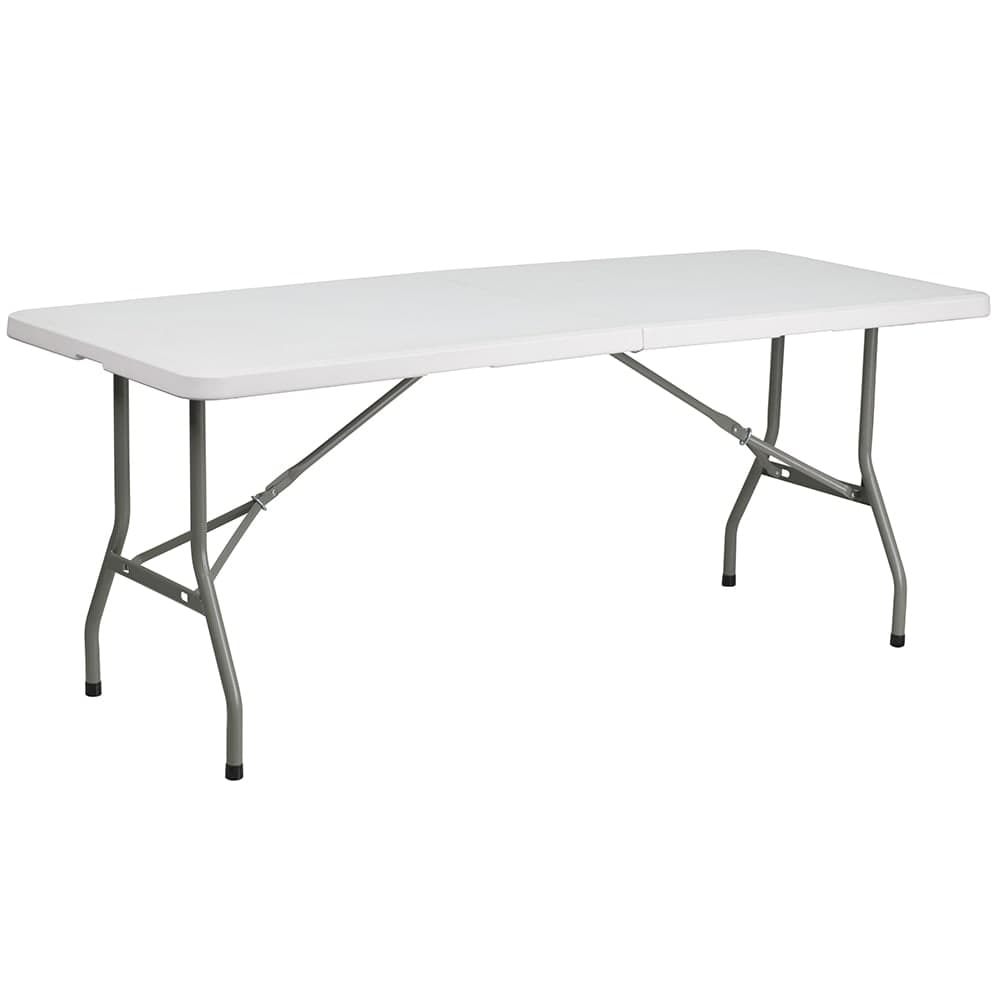 Flash Furniture RB-3072FH-GG Rectangular Folding Table w/ Granite White Plastic Top - 72"W x 30"D x 29"H