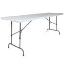 Flash Furniture RB-3096ADJ-GG Rectangular Folding Table w/ Granite White Plastic Top - 96"W x 30"D x 28" to 34"H thumbnail 3